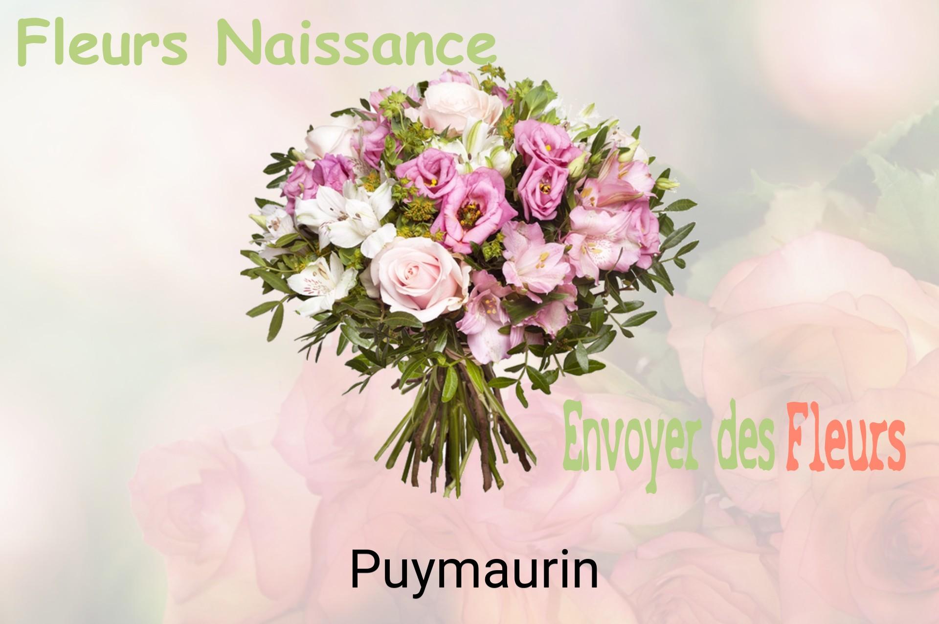 Bouquet de fleurs de naissance livré à Puymaurin
